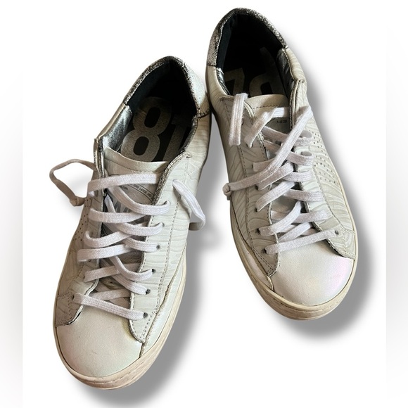 P448 John Nova Leather Sneaker Zebra - Picture 1 of 8